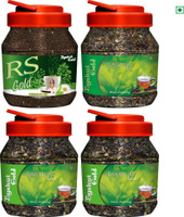 Byahut Gold Organic Tea and Darjeeling Leaf Combo 850 g with RS Gold (CTC Tea) 250g Herbs Green Tea Mason Jar(850 g)