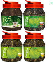 Byahut Gold Darjeeling Leaf Green Tea Combo 850 g with RS Gold (CTC Tea) 250g Herbs Green Tea Mason Jar(0.85 kg)