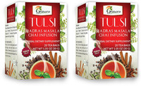 Grenera Tulsi Madras Masala Tea - 20 Tea Bgas / Box(2) Spices, Tulsi Herbal Tea Bags Box(20 Bags)