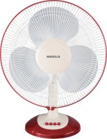 HAVELLS SAMEERA 1360 mm 3 Blade Table Fan(WHITE & RED, Pack of 1)