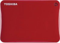 TOSHIBA Canvio Connect II 3 TB Wired External Hard Disk Drive (HDD)(Red)