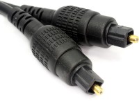 Glaubentree 1.5 Meter Toslink Digital (Black) 1.5 m Ethernet Cable(Compatible with Dolby Digital EX DTX, Black, One Cable)