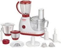 MAHARAJA WHITELINE chef 100 600 W Food Processor(Red,White)