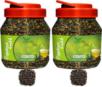 Byahut Gold Black Papper Flavoured Green Tea Combo Ginger, Black Pepper Tea Mason Jar(400 g)