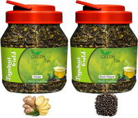 Byahut Gold Ginger and Black Papper Flavoured Green Tea Combo Ginger, Black Pepper Tea Plastic Bottle(400 g)