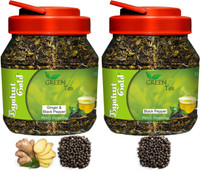 Byahut Gold Ginger Black Papper and Black Papper Flavoured Green Tea Combo Ginger, Black Pepper Tea Plastic Bottle(400 g)