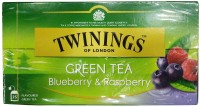 Twinings Green Tea Blueberry & Raspberry, 25 Tea Bags - 40g (25x1.6g) Blueberry, Raspberry Green Tea Bags Box(40 g)