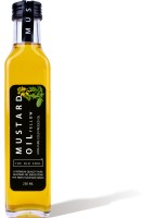 THE OLD SOUL | 100% Pure Cold Pressed Yellow Mustard Oil | Peeli Sarson | Kacchi Ghani | Glass Bottle | Mustard Oil Glass Bottle(250 ml)
