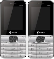 Ssky S900 Combo of Two Mobiles(Silver)