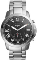 FOSSIL Q GRANT Smartwatch(Silver Strap, Free Size)