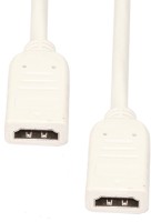 Gadget Deals Female to Female HDMI Coupler Joiner Extender Connector - 60 cm - Extension 0.6 m HDMI Cable(Compatible with Mobile, Laptop, Tablet, Mp3, Gaming Device, White, One Cable)