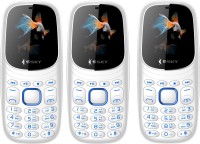 Ssky K7 Pro Combo of Three Mobiles(White)