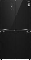 LG 981 L Frost Free Side by Side Refrigerator(Black Glass, GR-D31FBGHL)