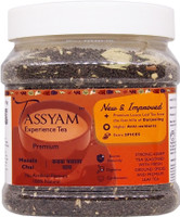 Tassyam Strong Masala Tea 350g Jar | NEW & IMPROVED Hand Crushed Spices + Gold Blend CTC Chai With No Artificial Flavours Spices Masala Tea Plastic Bottle(350 g)