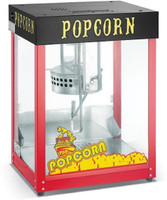 THE URBAN KITCHEN Commercial GAS Popcorn Machine 8 Ounce UK-GSPCM02 250 g Popcorn Maker(RED/BLACK)
