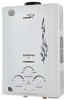 V-Guard Safe-Flo Plus 6 L Gas Water Geyser(White)