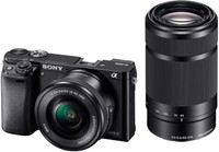 SONY Alpha ILCE-6000Y/b in5 Mirrorless Camera Body with Dual Lens : 16-50 mm & 55-210 mm(Black)