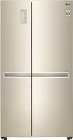 LG 687 L Frost Free Side by Side Refrigerator(Shiny Gold, GC-B247SVUV)