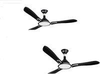 Orient Electric ARETA 1200MM Matt black - pearl metallic white premium ceiling fan (Pack of 2) 1200 mm 3 Blade Ceiling Fan(Matt black - pearl metallic white, Pack of 2)