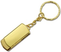 PANKREETI Rotatable Metal 32 GB Pen Drive(Gold)