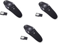 ShopyBucket Set Of 3 Wireless USB PowerPoint Remote Control 3 Presenter(Black)