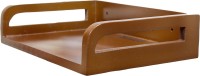 M Mod Con Set Top Box Stand with Side Support Wooden Wall Shelf(Number of Shelves - 1, Brown)