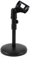 Eightiz Foldable Desk Table Microphone Stand Computer Mic Tripod Stand Angle Adjustable Folding Holder Mount Desk Stand(Black)