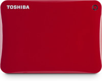 TOSHIBA Canvio Connect II, USB 3.0 2 TB Wired External Hard Disk Drive (HDD)(Red)