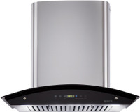 Elica OSB HAC TOUCH BF 60 Auto Clean Wall Mounted Chimney(Silver 1200 m³/h)