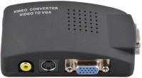 aplink  TV-out Cable TV AV S Video RCA Composite to VGA PC Monitor Converter Adapter Box (PAL to VGA(Black, For TV)
