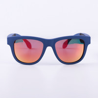 ARK SMART Orangelens_Blueframe Polarized UV 400 Protection Lens Bone conduction(Smart Glasses, ORANGE)