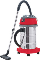 KING KP-376 Wet & Dry Vacuum Cleaner(STEEL AND RED)