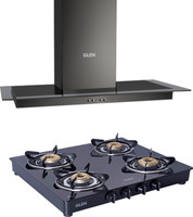 Glen Kitchen Chimney 60cm 1000 M3/H Suction Power Filter ( 6062 BL 1043 GT Bl ) Wall Mounted Chimney(Black 1000 CMH)