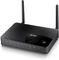 Zyxel NBG6503 AC750 Dualband Wireless Dsl Router With Dual Antenna For Smooth Media Streaming 1000 Mbps Router(Black, Dual Band)