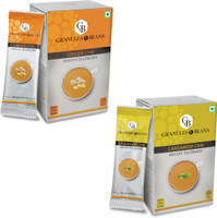 Granules and Beans Ginger and Cardamom Combo Instant Tea Premix - (20 Sachetx14gm=280gm) … Ginger, Cardamom Instant Tea Pouch(2 Bags)