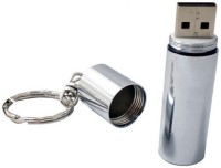 Nexshop Stainless Steel Cylindrical Lipstick Shape Designer Pendrive 8 GB Pen Drive(Silver)