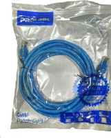 Prolink Patch Cable 2 m CAT6 Patch Cord 2Mtr Pack of 100 23 AWG Pure copper(Compatible with CCTV, Networking, Blue)