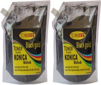 Technomine Toner Powder For Use In Konica Minolta Bizhub -162,163,152,164,195,215,226,363 TN 114/TN 115/TN 116/TN 118Refilling Toner Black Pack of 2 ( 500 Gm X 2 ) Black Ink Toner