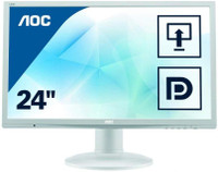 AOC 24 inch Full HD LED Backlit TN Panel Monitor (E2460PQ)(Response Time: 2 ms)