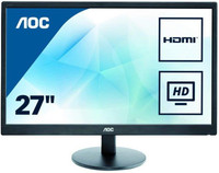 AOC 27 inch Full HD LED Backlit TN Panel Monitor (E2770SHE)(Response Time: 5 ms)
