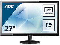 AOC 27 inch Full HD LED Backlit TN Panel Monitor (Q2778VQE)(Response Time: 1 ms)