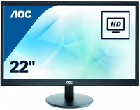 AOC 21.5 inch Full HD LED Backlit Monitor (E2270SWN)(Response Time: 5 ms)