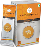 Granules and Beans Triple Pack - Ginger Chai (Adrak Tea) Ginger Instant Tea Box(3 Bags)