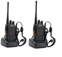 CALLIE BF-888s Walkie Talkie BF-888s Walkie Talkie Original Earpiece, Battery, Antenna, Charger With Pear Of Three Walkie Talkie (Black) Walkie Talkie(Black)