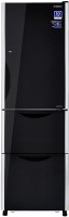 Hitachi 404 L Frost Free Triple Door Refrigerator(Glass Black, R-SG38FPND)