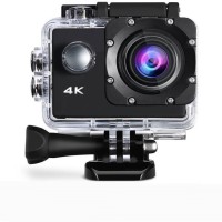 CALLIE 4K 4K 170ÃÂ° Wide Angle Lens Full HD Sports and Action Camera Sports and Action Camera(Black, 16 MP)