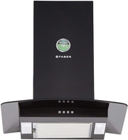 Faber Pretty Plus BK PB LTW 60 cm Wall Mounted Chimney(Black 1000 CMH)