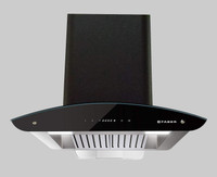 Faber Primus Energy TC HC BK 90 cm , 1500m3hr  Auto Clean Wall Mounted Chimney(Black 1500 CMH)