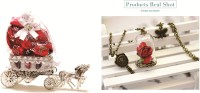 Skylofts 10pc Horse Chocolate Decoration Piece with Stylish Pendant Necklace Birthday Valentine Gifts Combo(80gms)