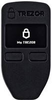 Trezor Bitcoin Currency Hardware Wallet (Black) USB Adapter(Black)